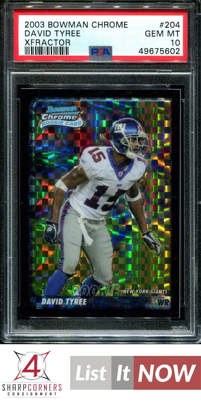 David Tyree Bowman Chrome #204 Xfractor