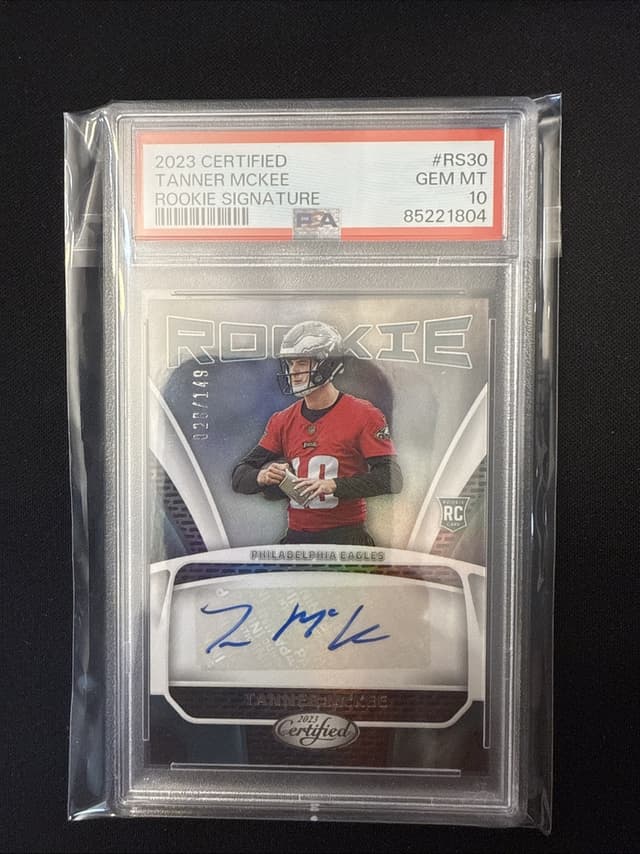 Tanner McKee Panini Certified Rookie Signatures #RS30 Base