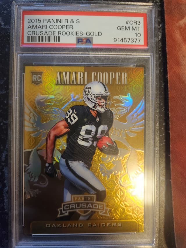 Amari Cooper Panini Rookies & Stars Crusade Rookies #CR3 Gold