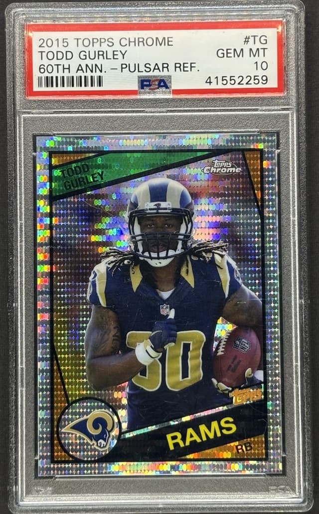 Todd Gurley Topps Chrome 60th Anniversary #TG Pulsar Refractor