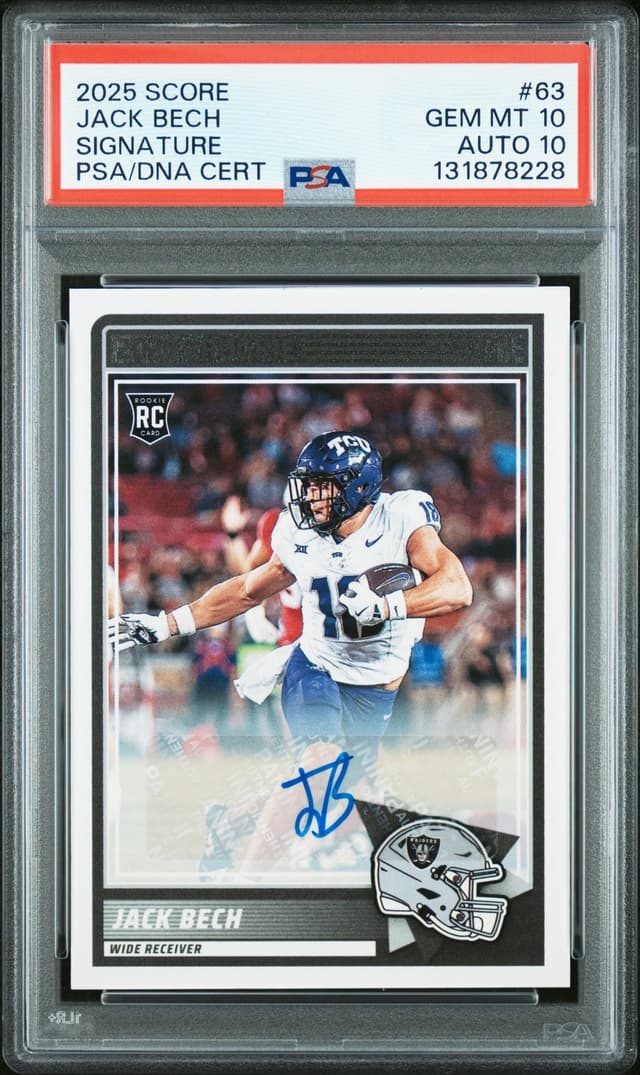 Jack Bech Panini Score #63 Signature