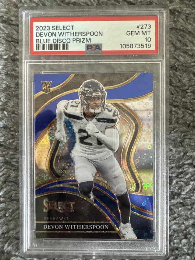 Devon Witherspoon Panini Select #273 Blue Disco Prizm
