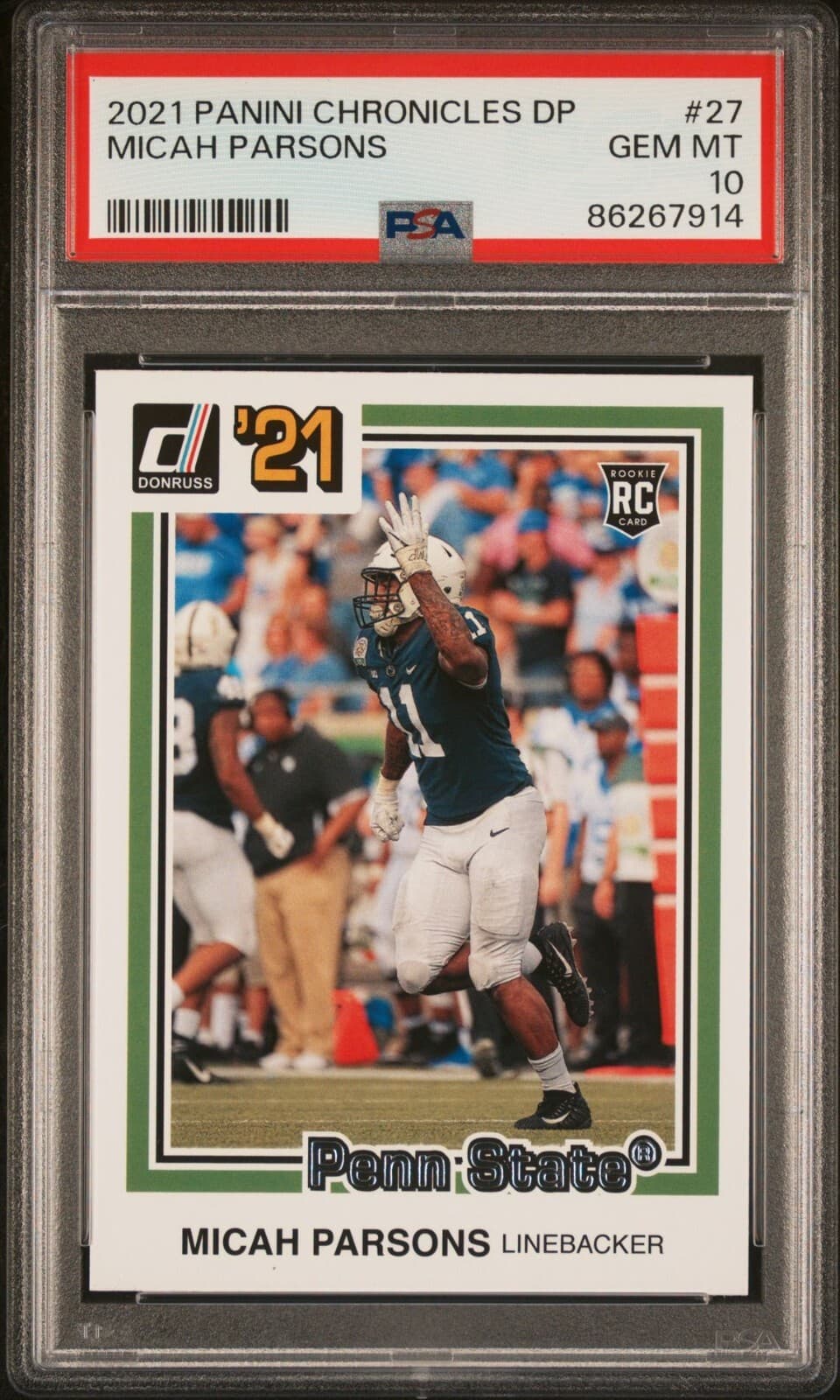 Micah Parsons Panini Chronicles Draft Picks #27 Base