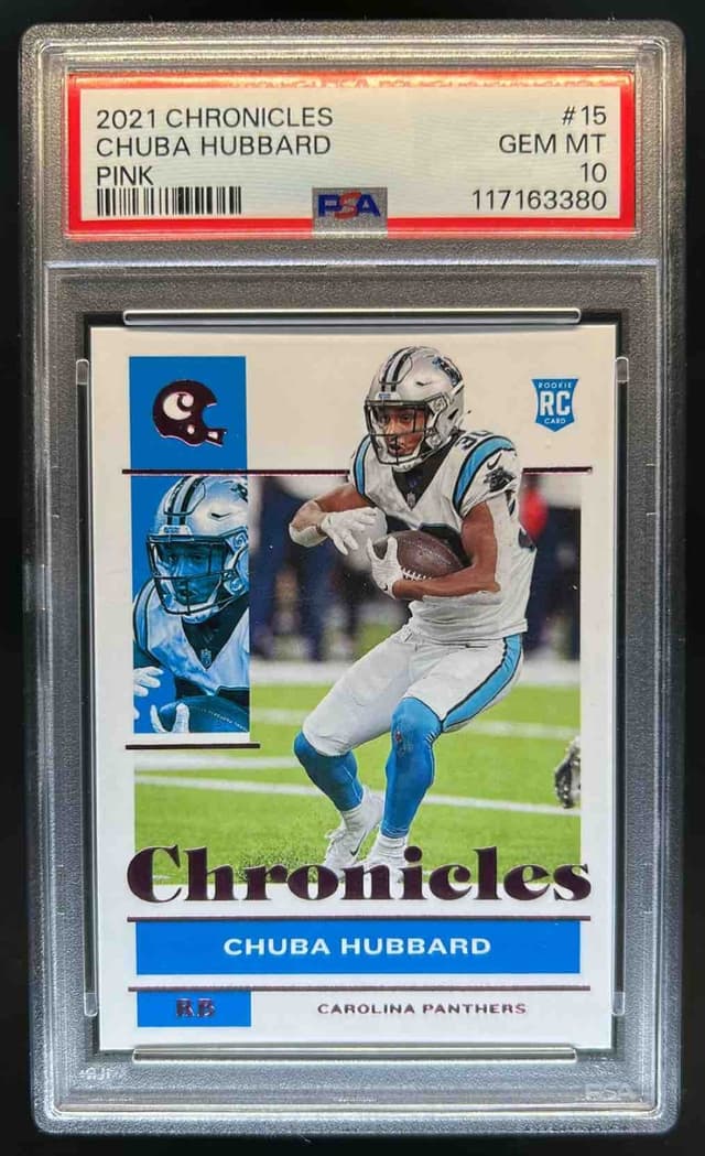 Chuba Hubbard Panini Chronicles #15 Pink