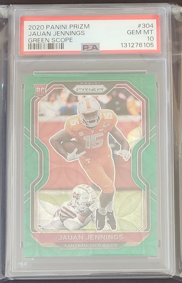 Jauan Jennings Panini Prizm #304 Green Scope