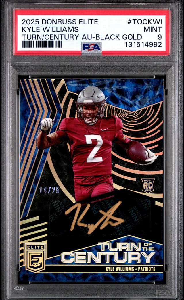 Kyle Williams Panini Donruss Elite Turn of the Century Autographs #TOCKWI Black Gold