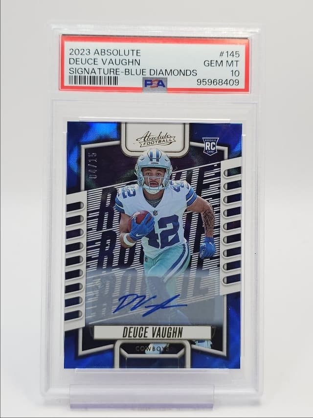 Deuce Vaughn Panini Absolute #145 Signature-Blue Diamonds