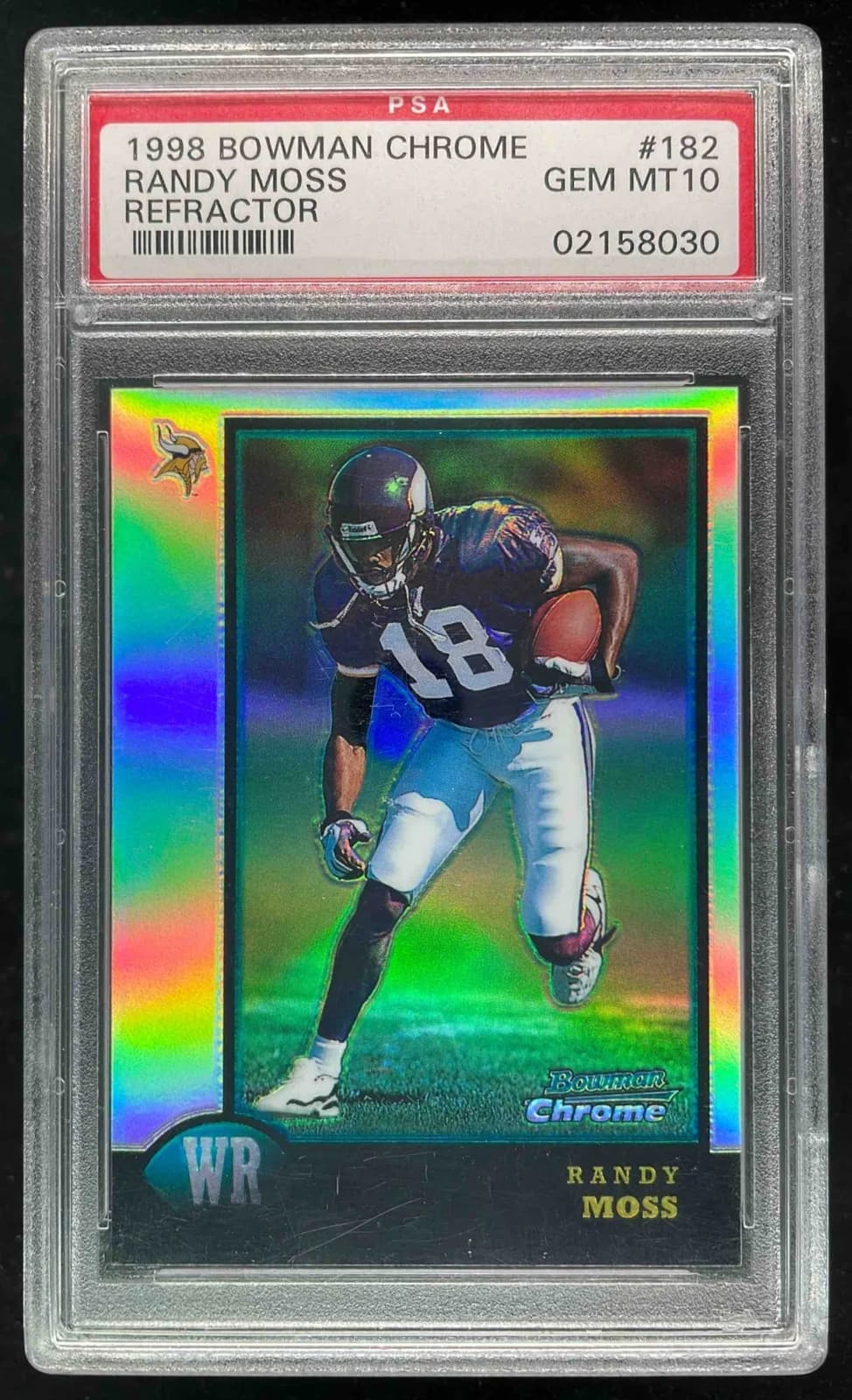 Randy Moss Bowman Chrome #182 Refractor
