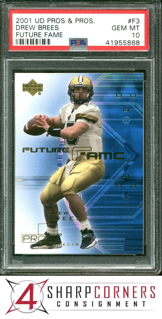 Drew Brees Upper Deck Pros & Prospects Future Fame #F3 Base