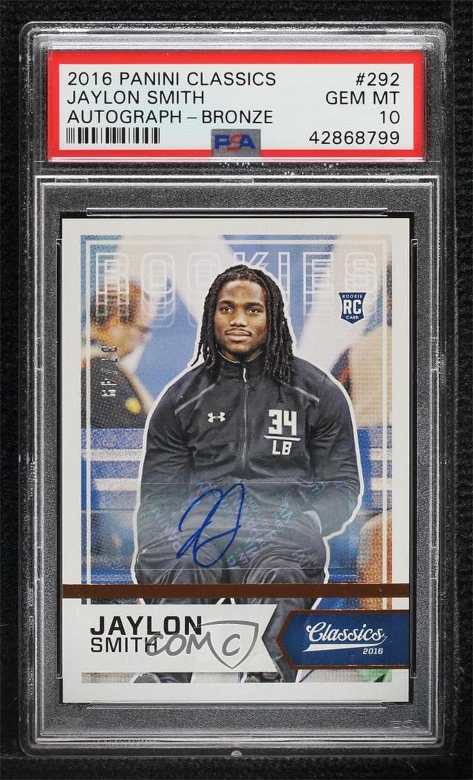 Jaylon Smith Panini Classics #292 Autograph-Bronze