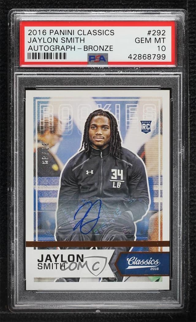 Jaylon Smith Panini Classics #292 Autograph-Bronze
