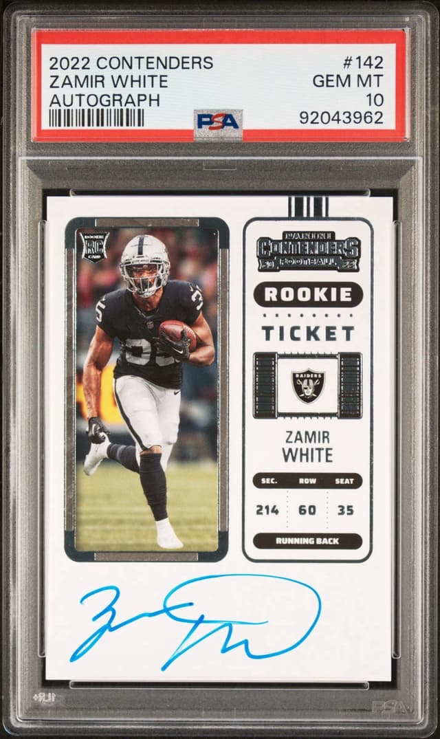 Zamir White Panini Contenders #142 Autograph