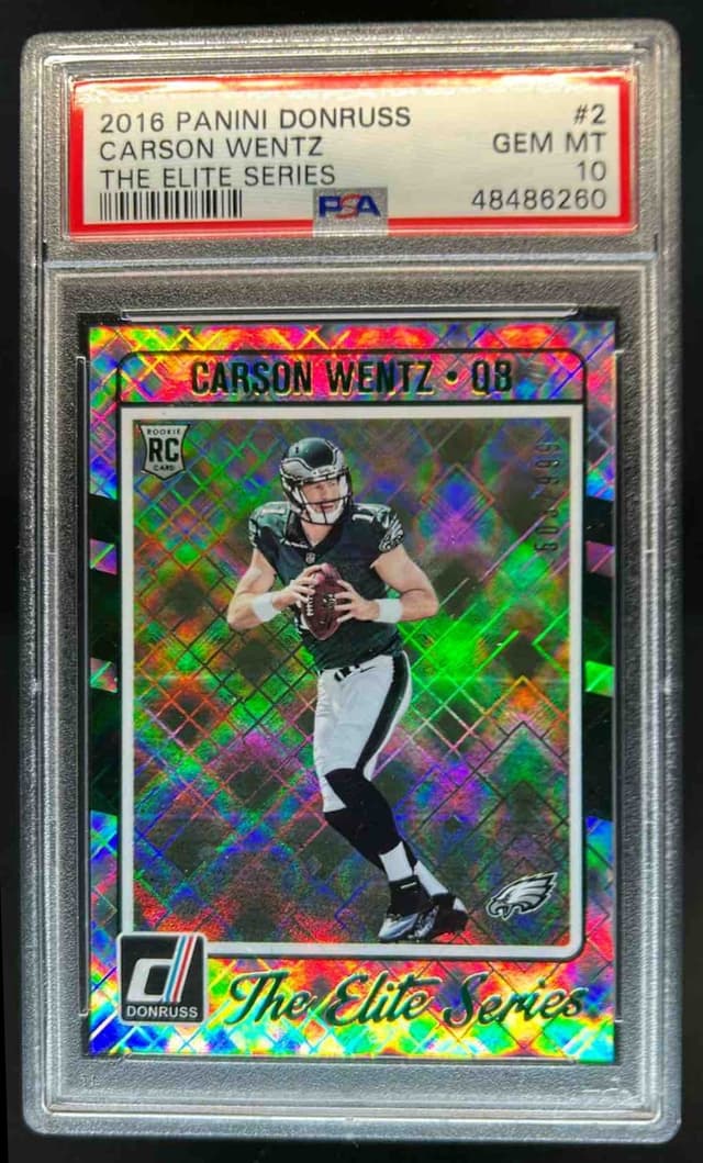Carson Wentz Panini Donruss the Elite Series Rookies #2 Base