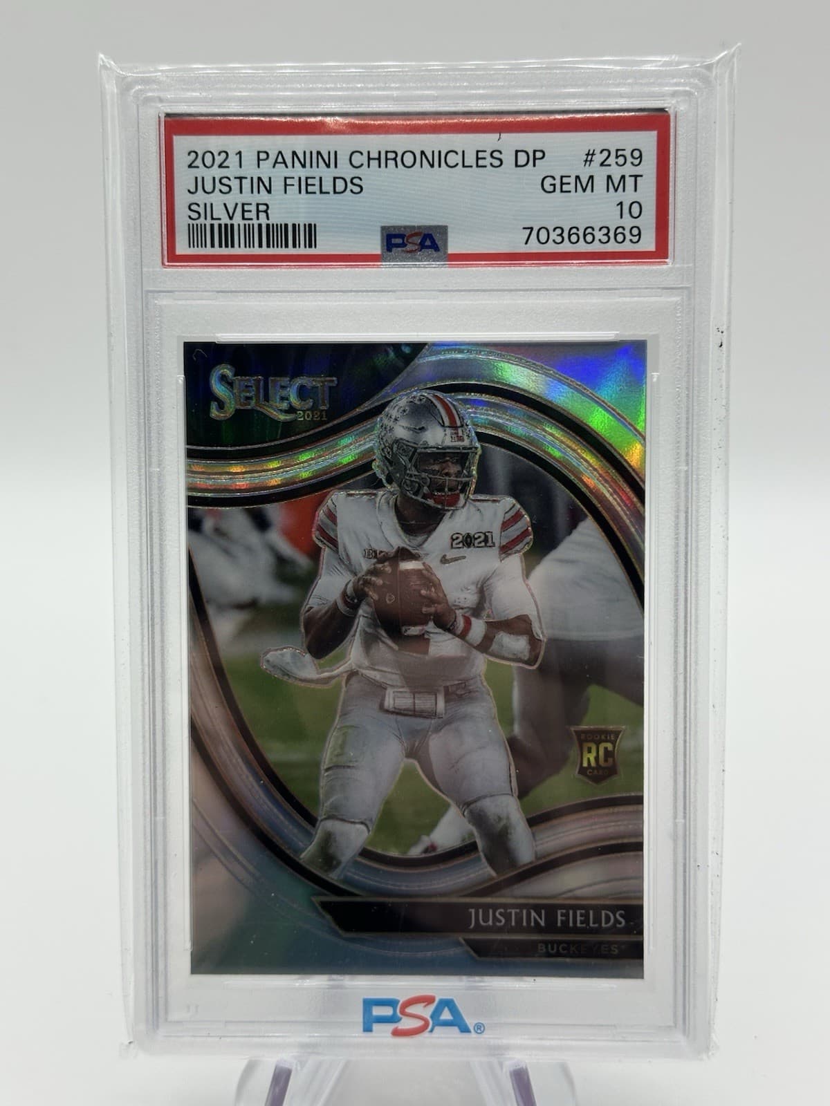 Justin Fields Panini Chronicles Draft Picks #259 Silver