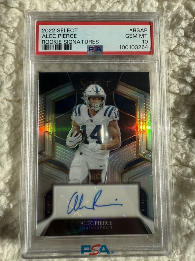 Alec Pierce Panini Select Rookie Signatures #RSAP Base