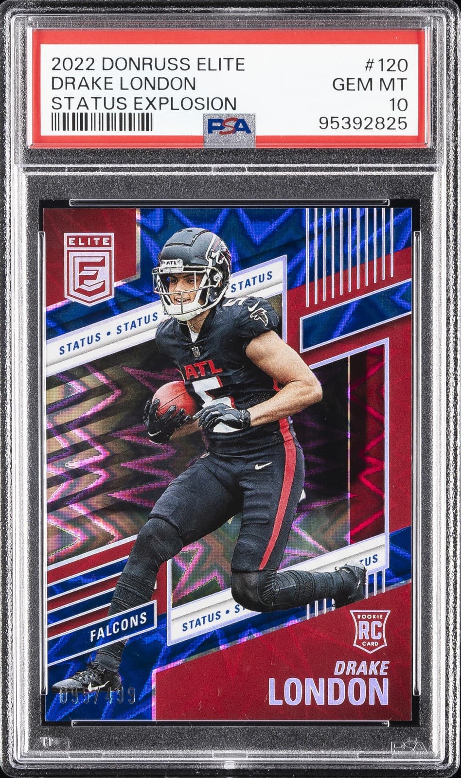 Drake London Panini Donruss Elite #120 Status Explosion