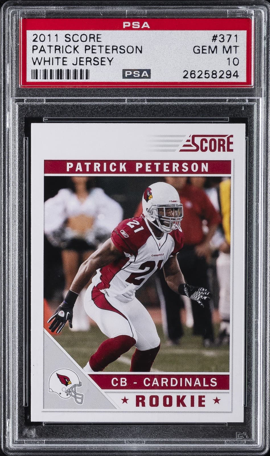 Patrick Peterson Score #371 White Jersey