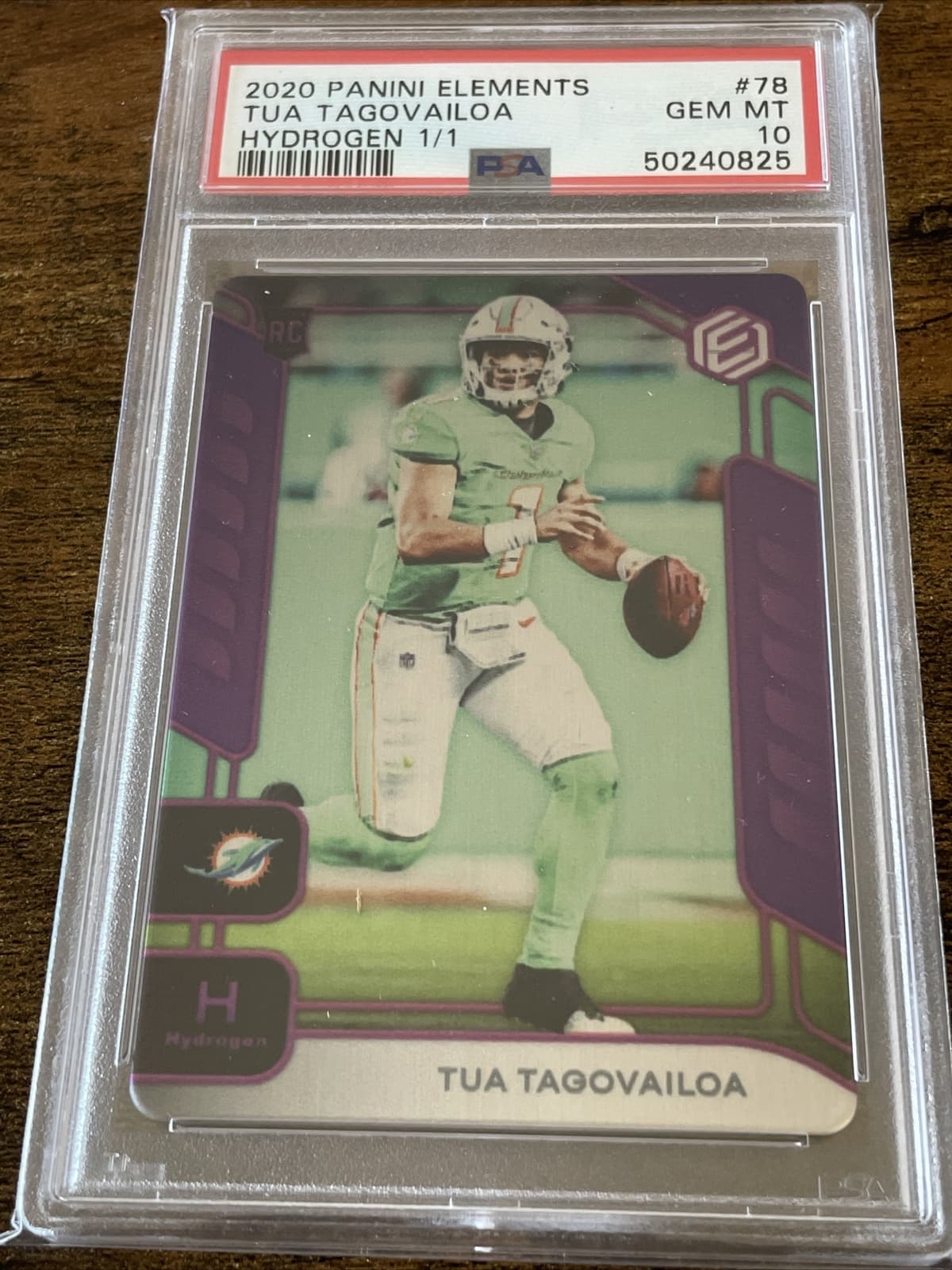 Tua Tagovailoa Panini Elements #78 Hydrogen 1/1