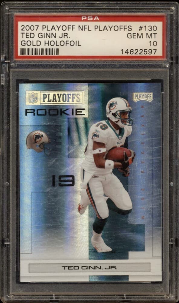 Ted Ginn Jr. Playoff NFL Playoffs #130 Gold Holofoil