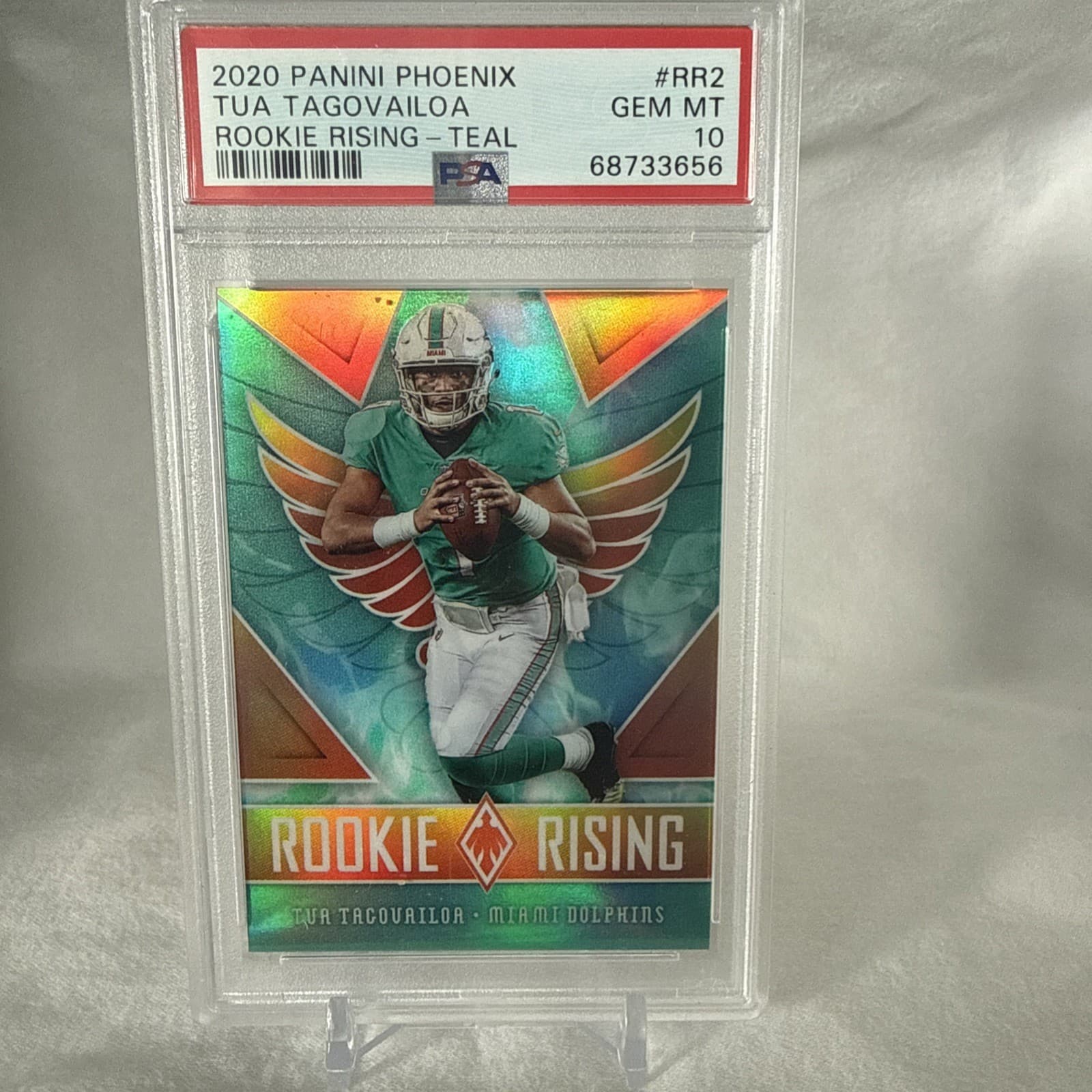 Tua Tagovailoa Panini Phoenix Rookie Rising #RR2 Teal