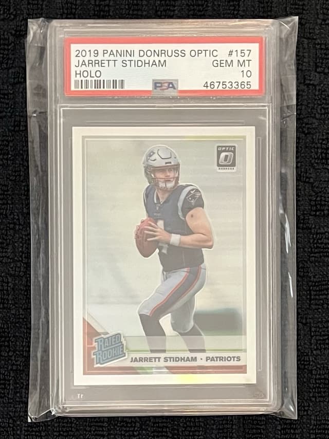 Jarrett Stidham Panini Donruss Optic #157 Holo