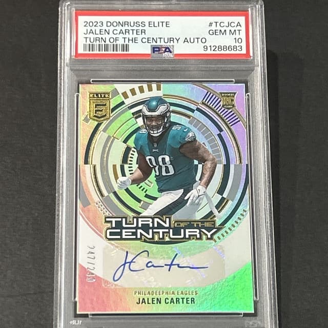 Jalen Carter Panini Donruss Elite Turn of the Century Autograph #TCJCA Base