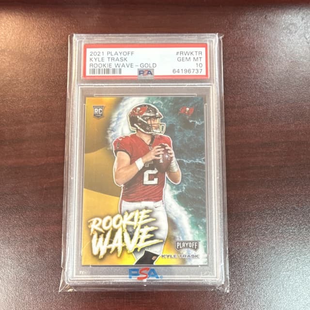 Kyle Trask Panini Playoff Rookie Wave #RWKTR Gold