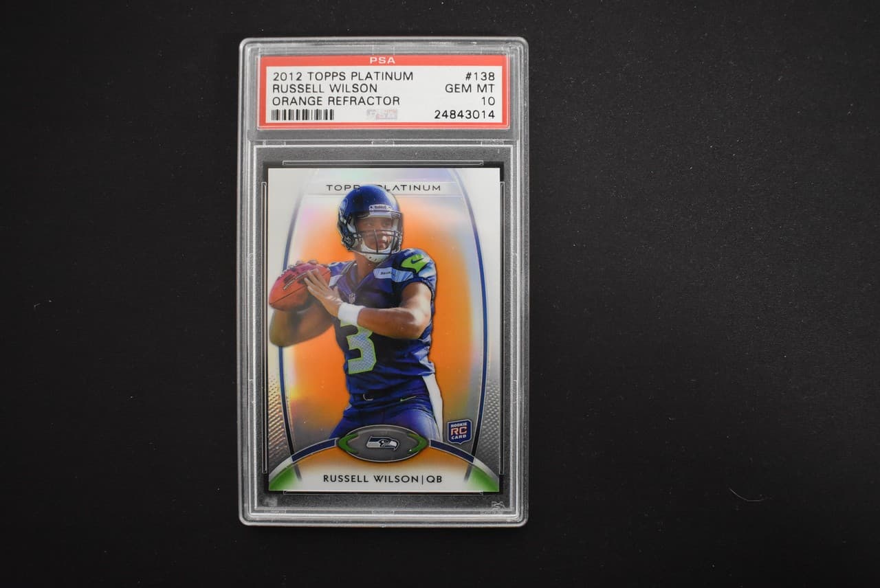 Russell Wilson Topps Platinum #138 Orange Refractor
