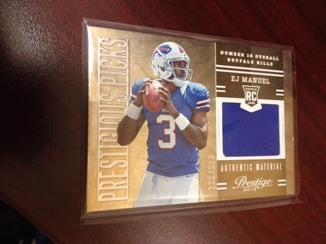 EJ Manuel Panini Prestige Prestigious Picks #4 Base