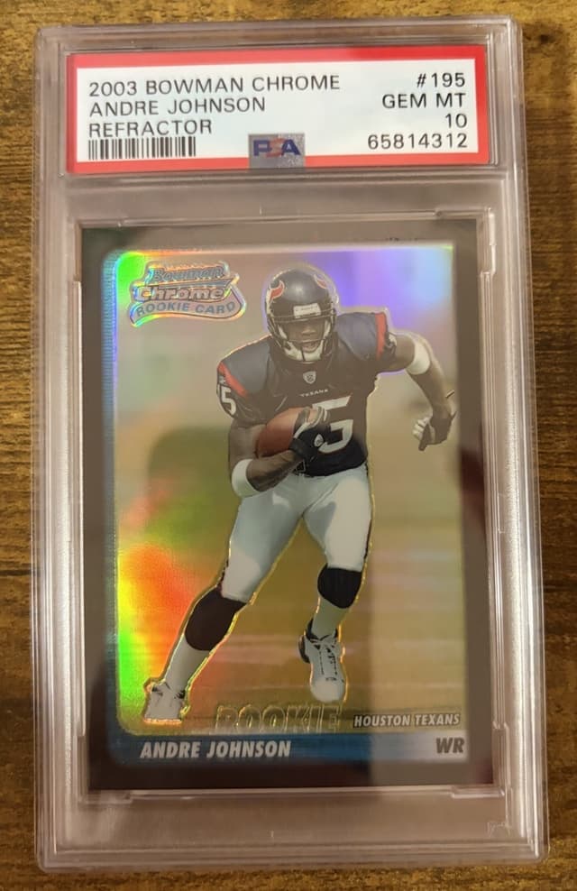 Andre Johnson Bowman Chrome #195 Refractor