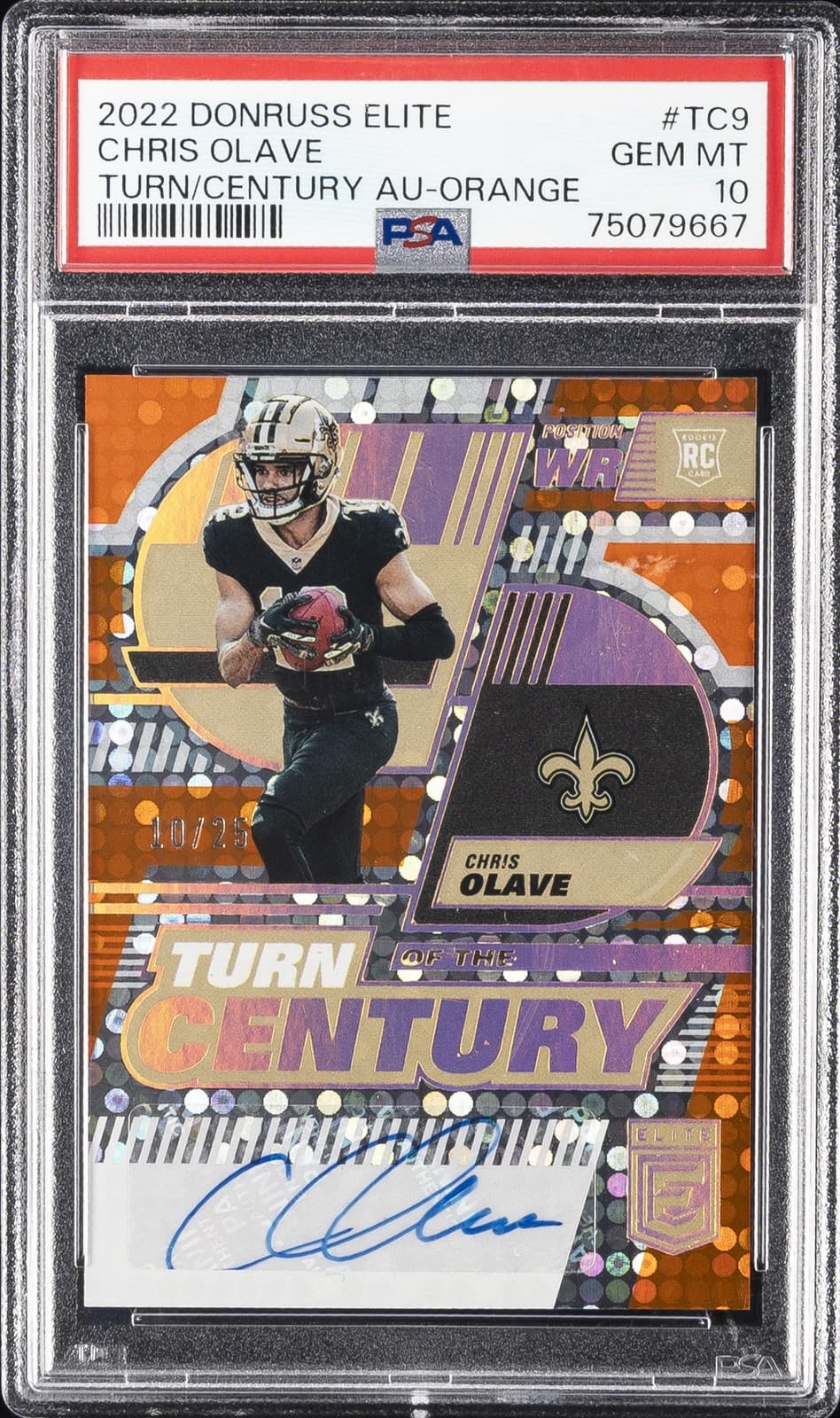 Chris Olave Panini Donruss Elite Turn of the Century Autographs #TC9 Base