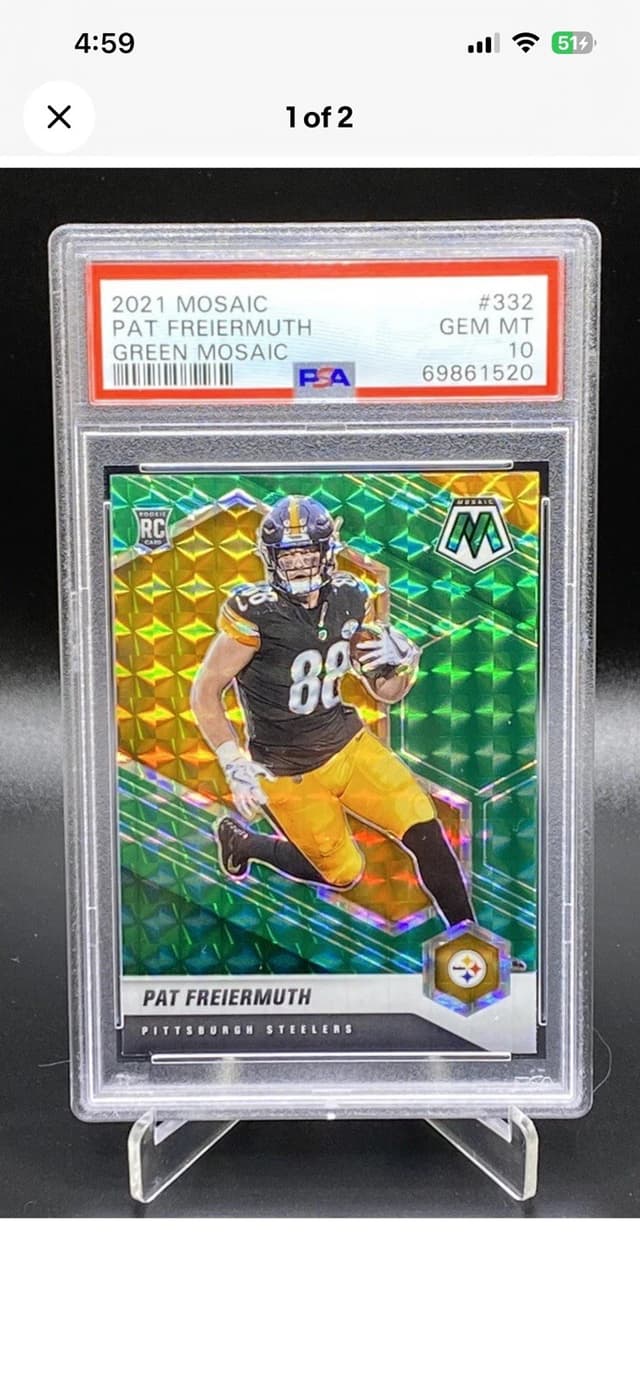 Pat Freiermuth Panini Mosaic #332 Green Mosaic