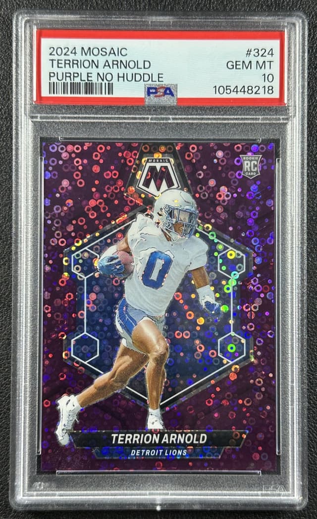 Terrion Arnold Panini Mosaic #324 Purple No Huddle