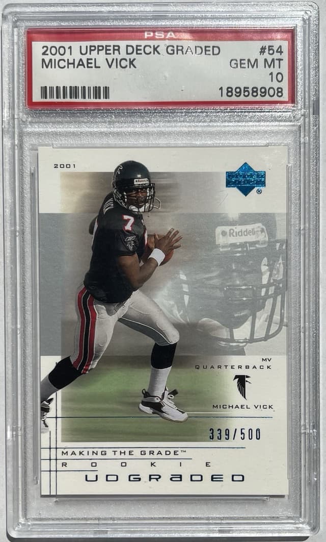 Michael Vick Upper Deck Graded #54 Base