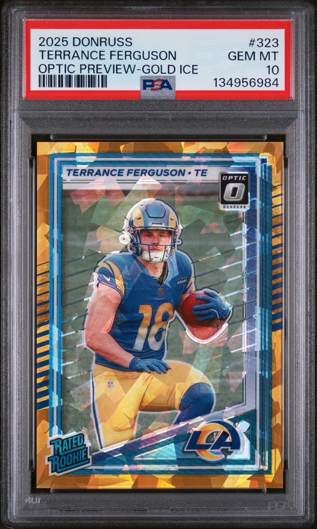 Terrance Ferguson Panini Donruss #323 Optic Preview-Gold Ice