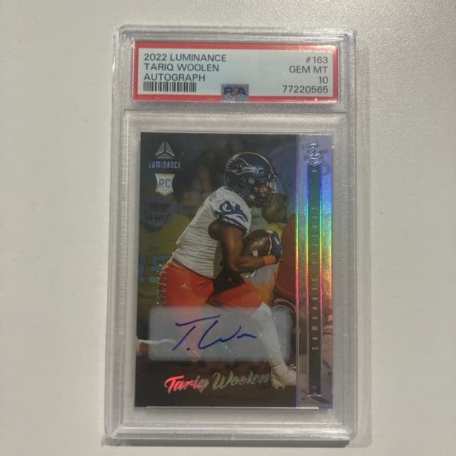 Tariq Woolen Panini Luminance #163 Autograph