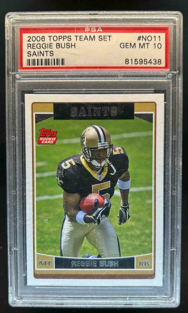 Reggie Bush Topps Team Set Saints #NO11 Saints