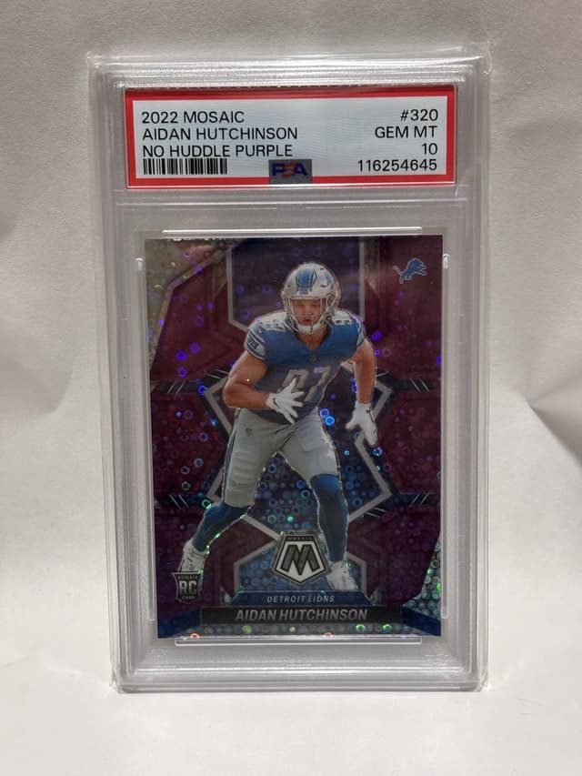 Aidan Hutchinson Panini Mosaic #320 No Huddle Purple