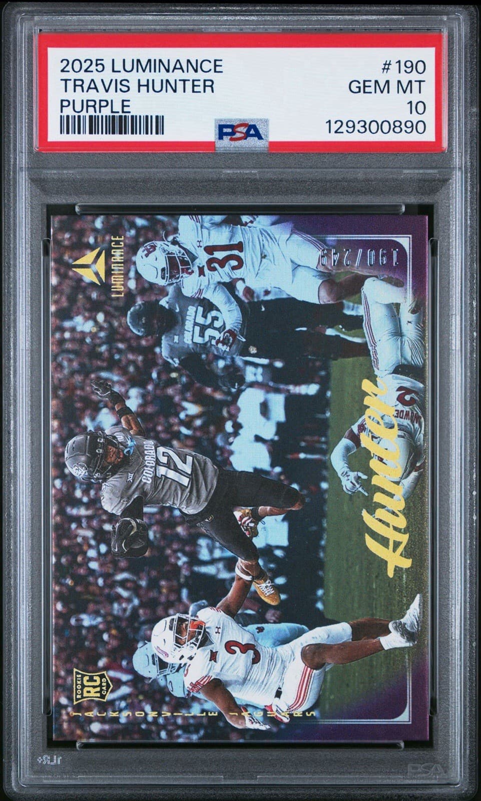 Travis Hunter Panini Luminance #190 Purple