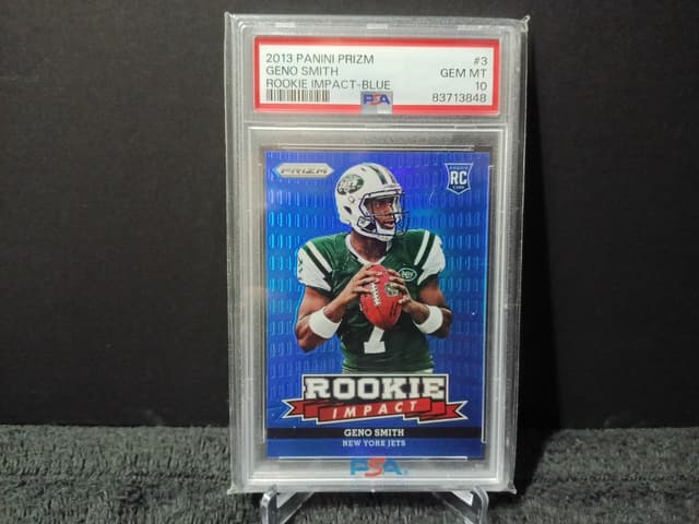 Geno Smith Panini Prizm Rookie Impact #3 Blue