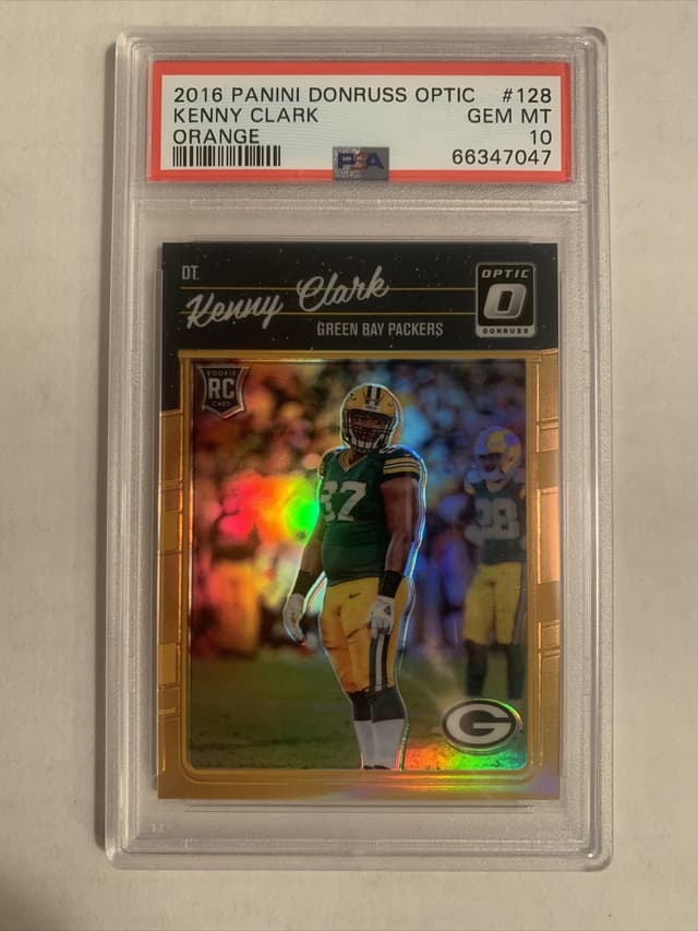 Kenny Clark Panini Donruss Optic #128 Orange