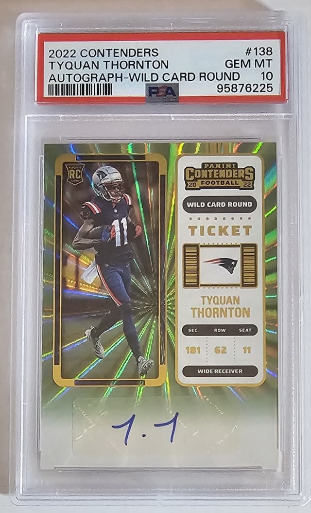 Tyquan Thornton Panini Contenders #138 Rookie Ticket Auto