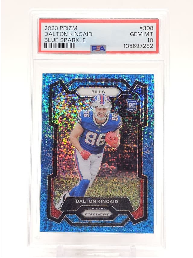 Dalton Kincaid Panini Prizm #308 Blue Sparkle
