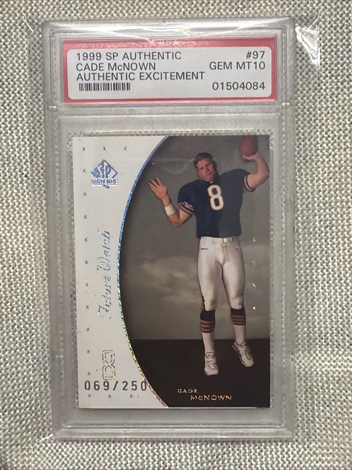 Cade McNown SP Authentic #97 Authentic Excitement