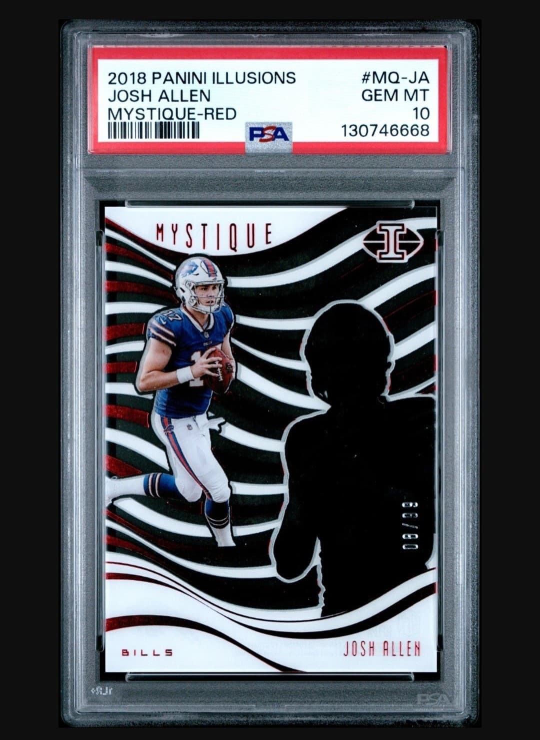 Josh Allen Panini Illusions Mystique #MQJA Red
