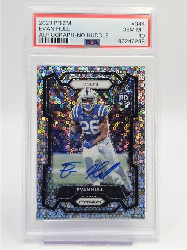 Evan Hull Panini Prizm #344 Autograph-No Huddle