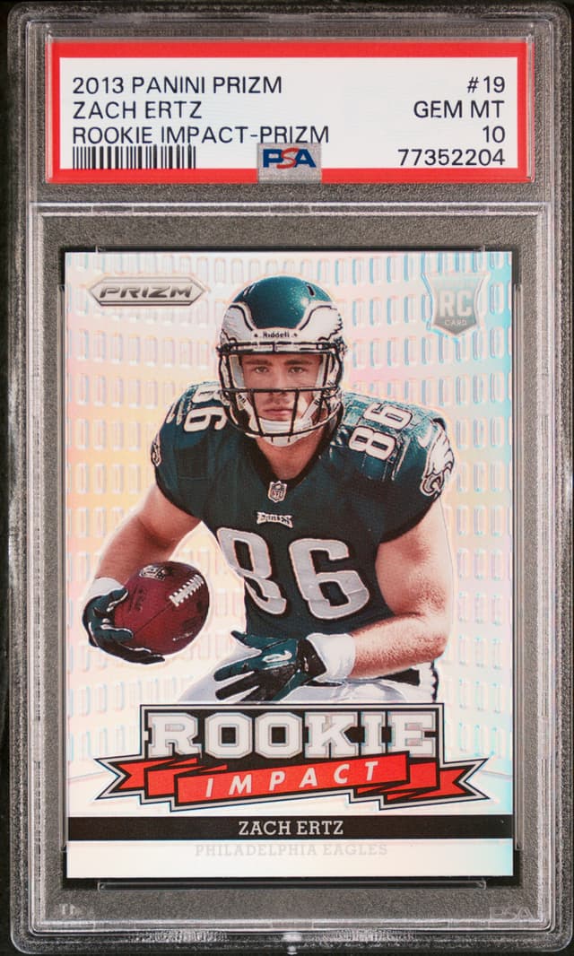 Zach Ertz Panini Prizm Rookie Impact #19 Base