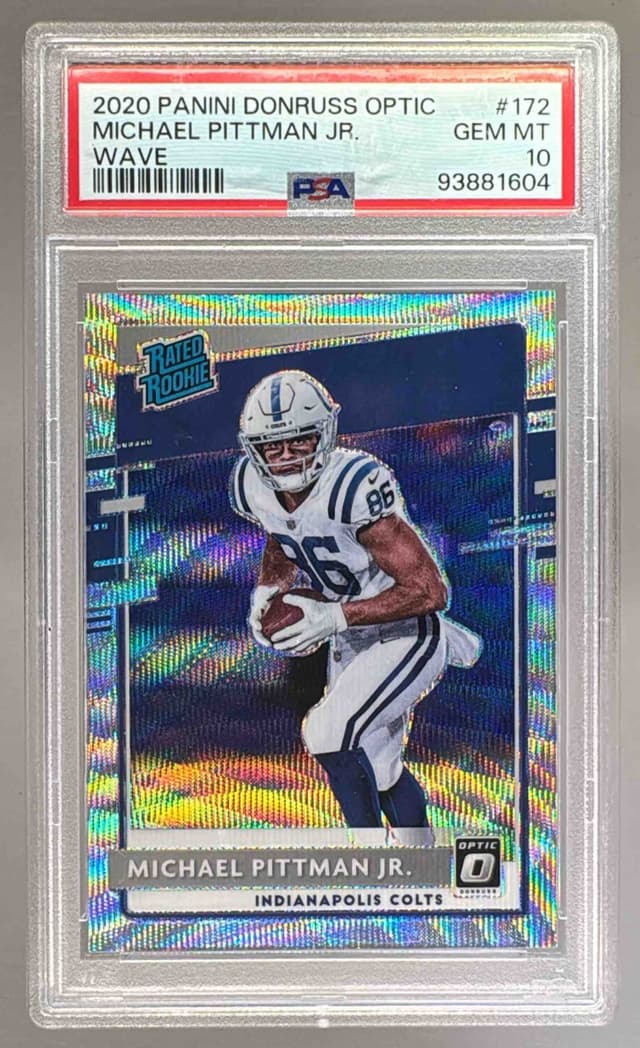 Michael Pittman Jr. Panini Donruss Optic #172 Wave
