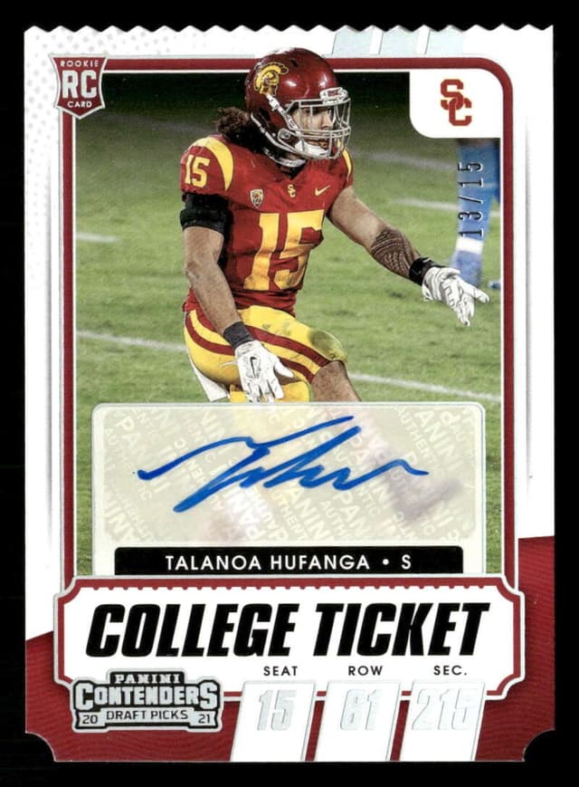Talanoa Hufanga Panini Contenders Draft Picks #242 Autograph