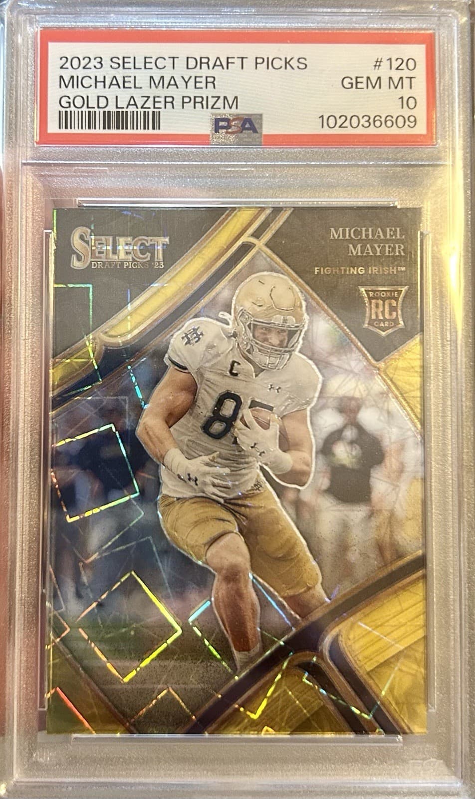 Michael Mayer Panini Select Draft Picks #120 Gold Lazer